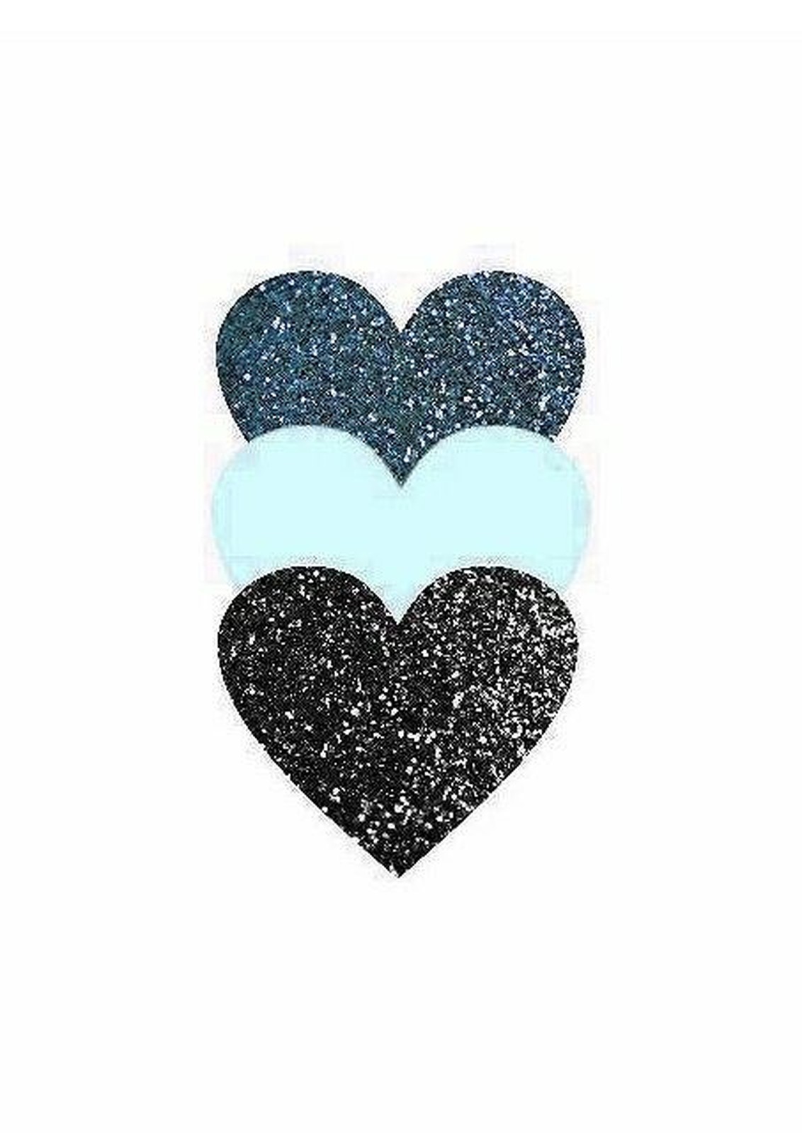 Sparkle Hearts Trio Wall Art