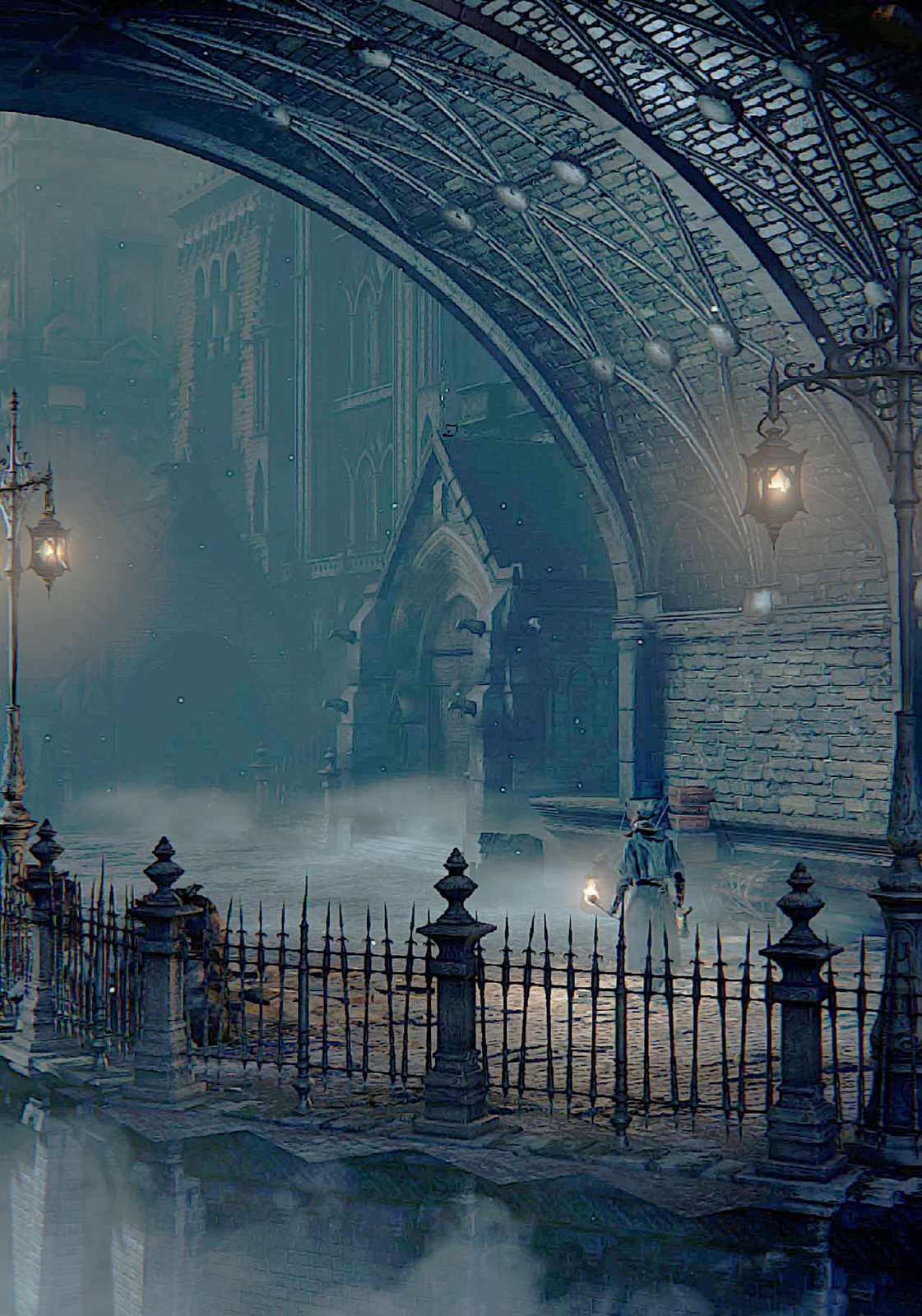 Gothic Mystery Archway & Figure Wall Art