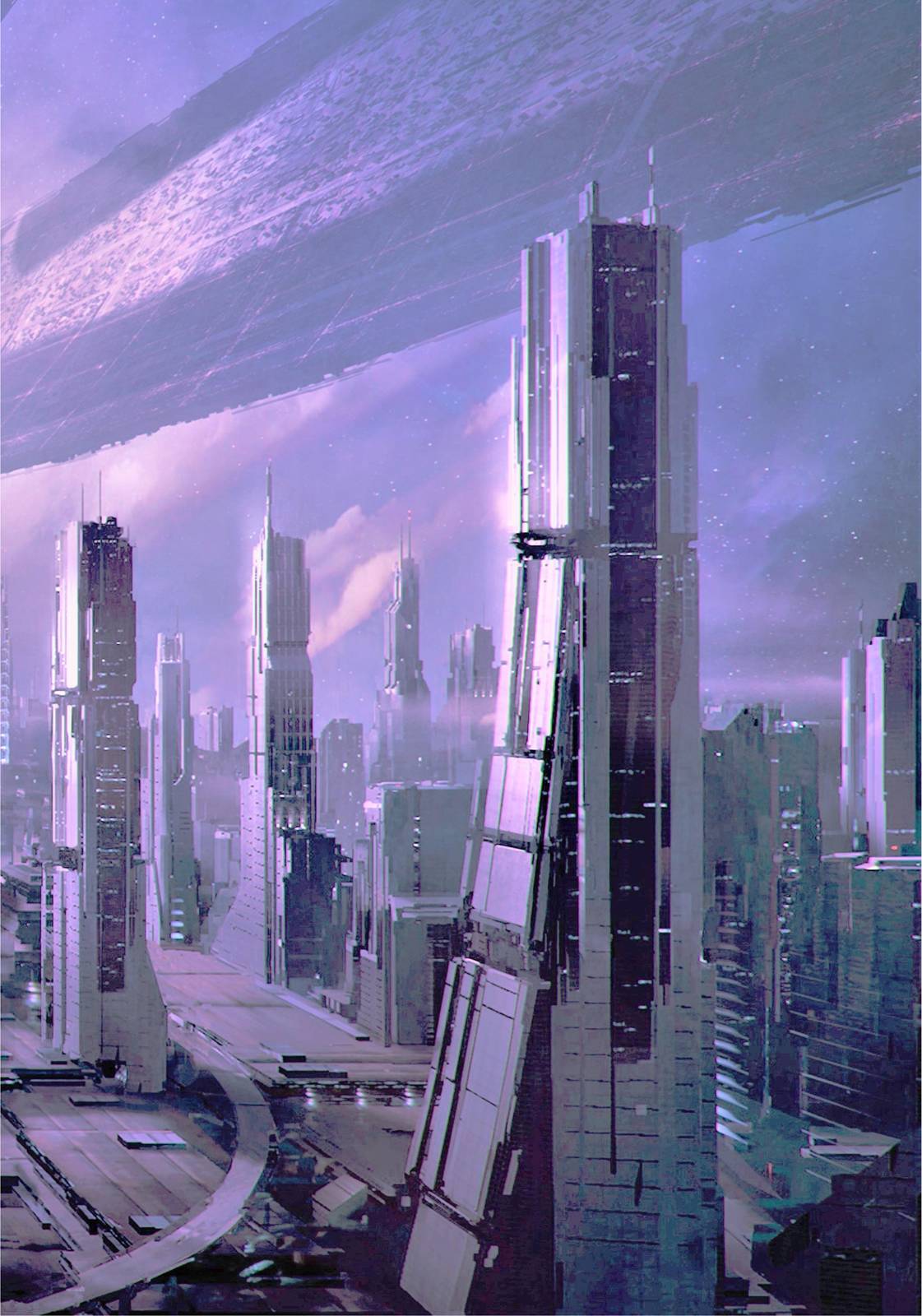 Futuristic Cityscape Sci-Fi Wall Art