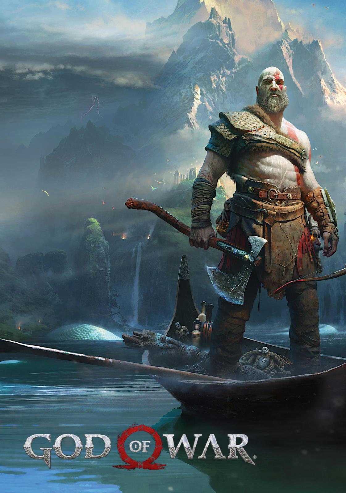 Epic God of War Kratos Axe Wall Art