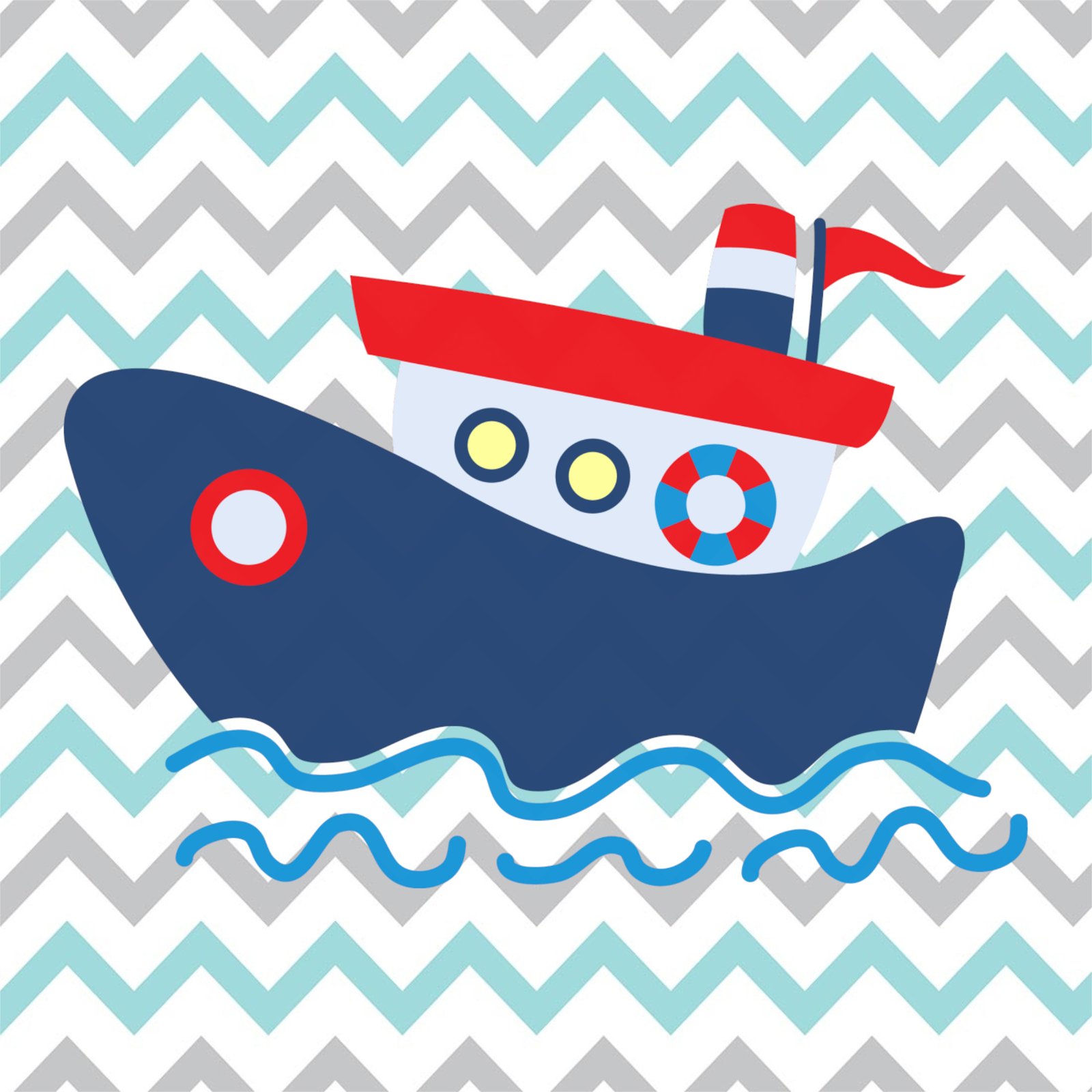 Nautical Adventure Ship Wall Art