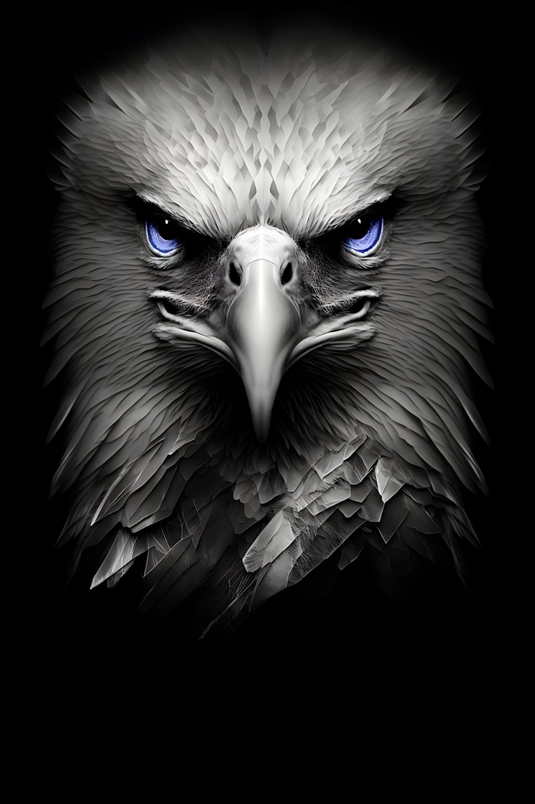 Majestic Eagle Blue Eyes Wall Art | Wildlife Art