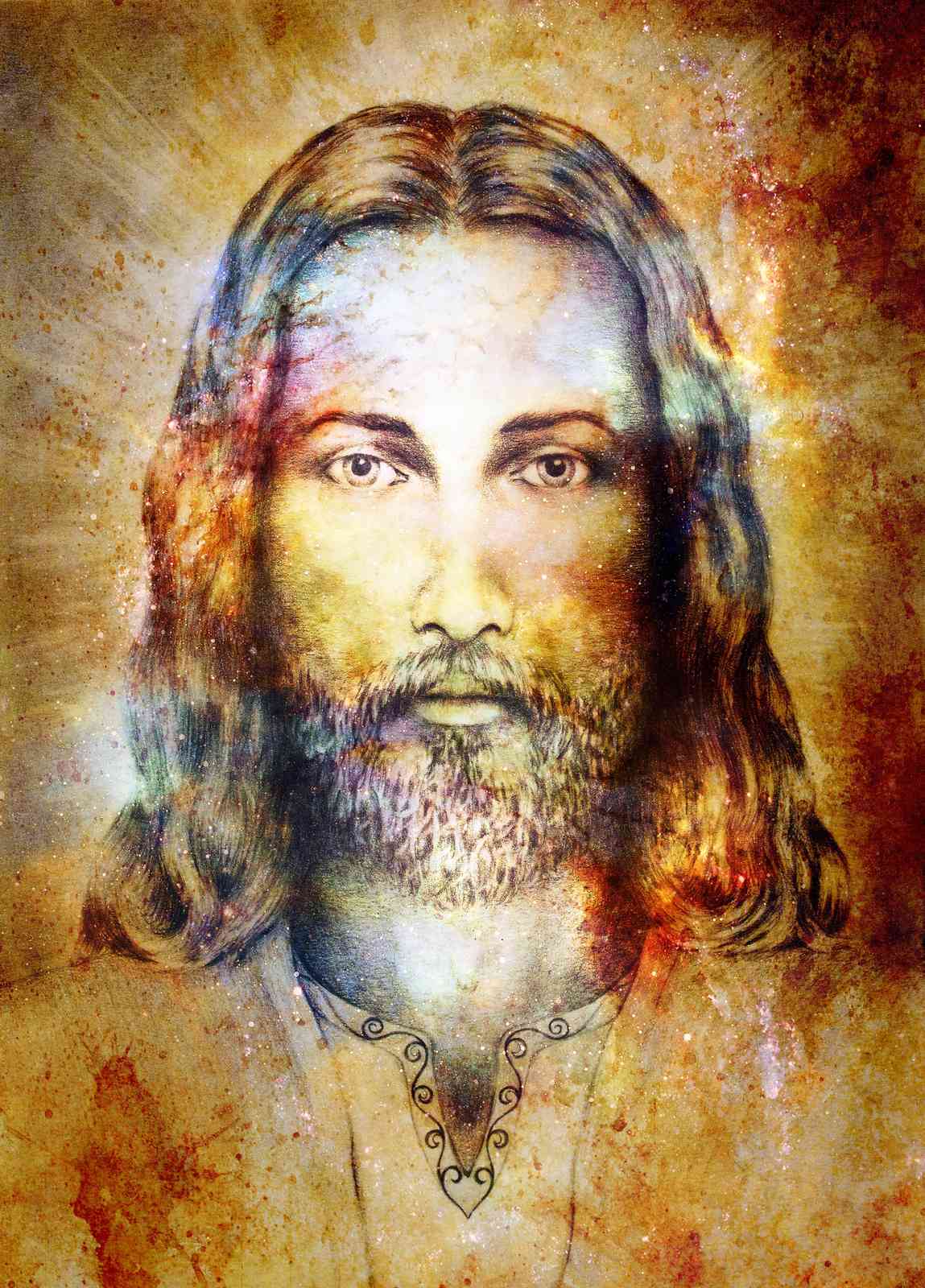 Divine Jesus Portrait Wall Art | Spiritual Wall Art