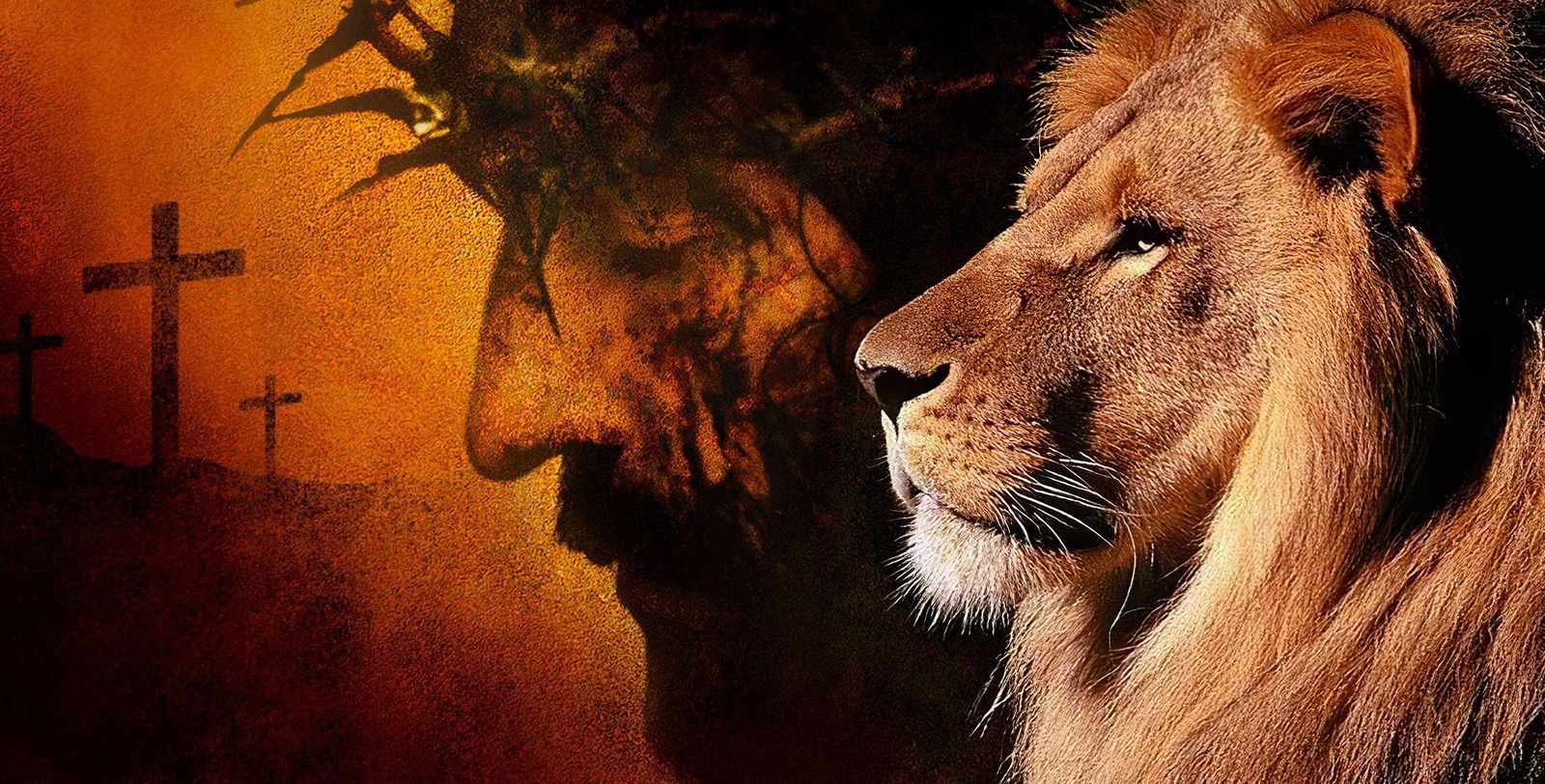Lion of Judah & Jesus Crown of Thorns Wall Art