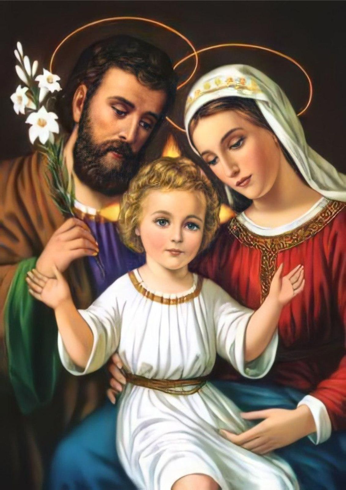 Sacred Holy Family Religious Art Wall Art