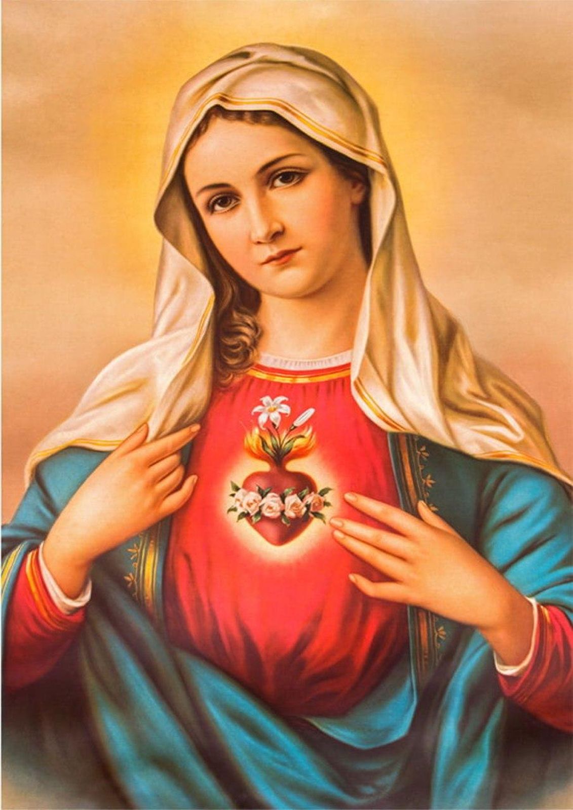 Immaculate Heart of Mary Wall Art Wall Art