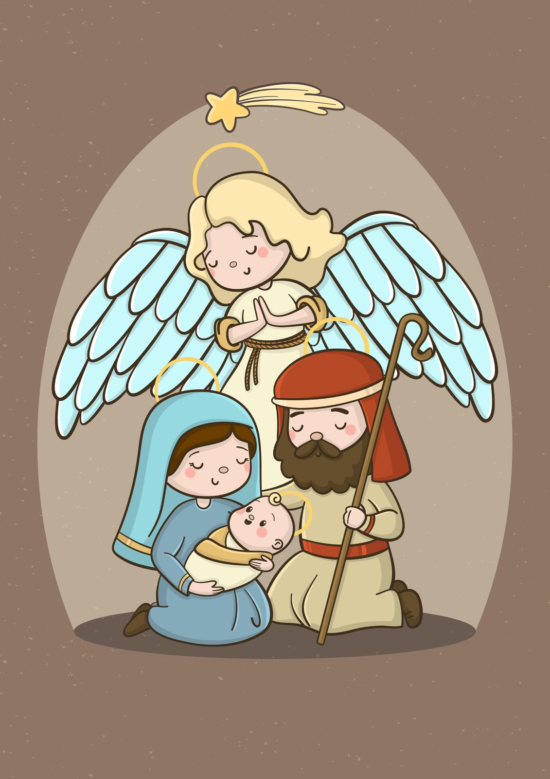 Adorable Nativity Scene Wall Art for Christmas