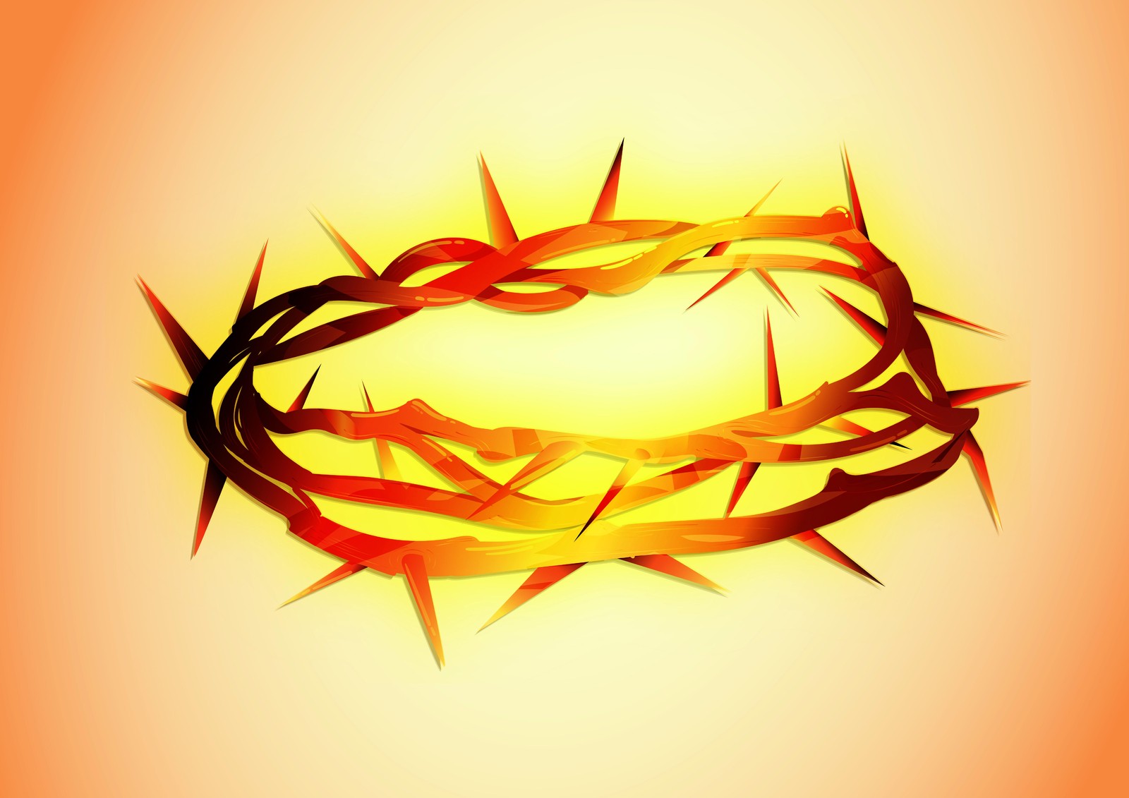 Radiant Crown of Thorns Wall Art