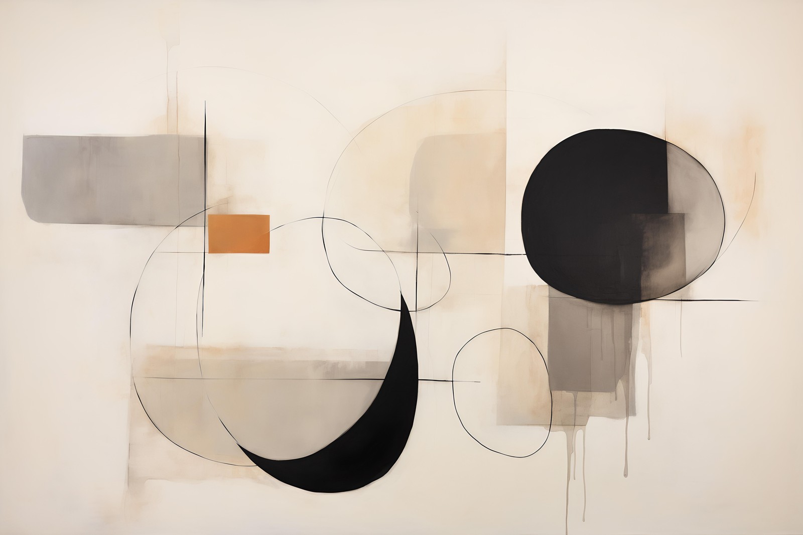 Abstract Geometric Harmony Wall Art