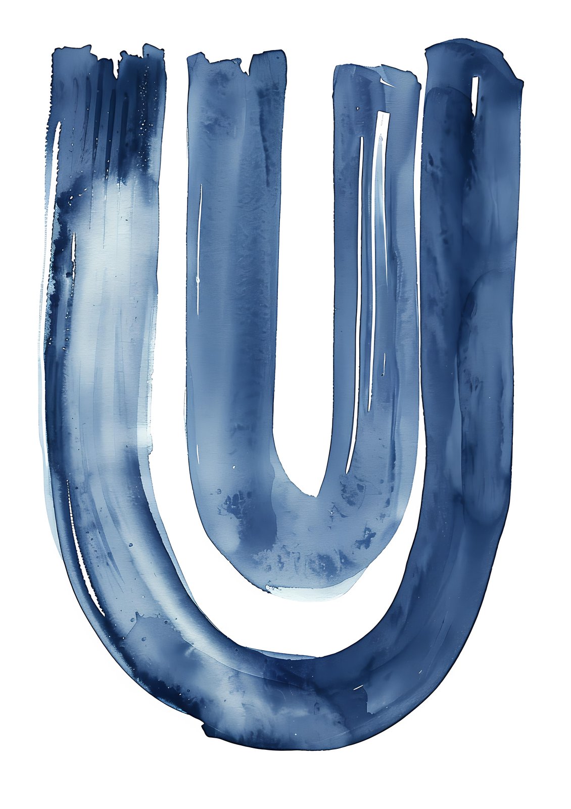 Abstract Blue Archway Wall Art