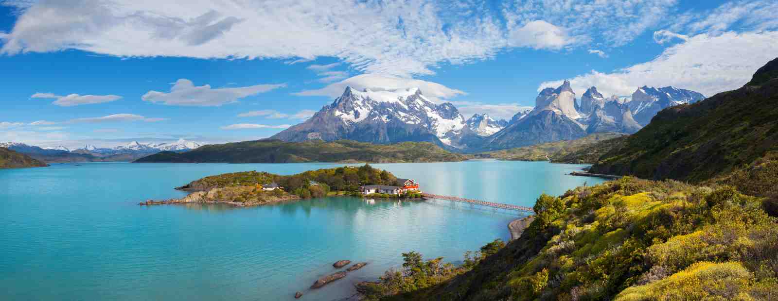 Patagonia Lakeside Serenity Mountain Wall Art