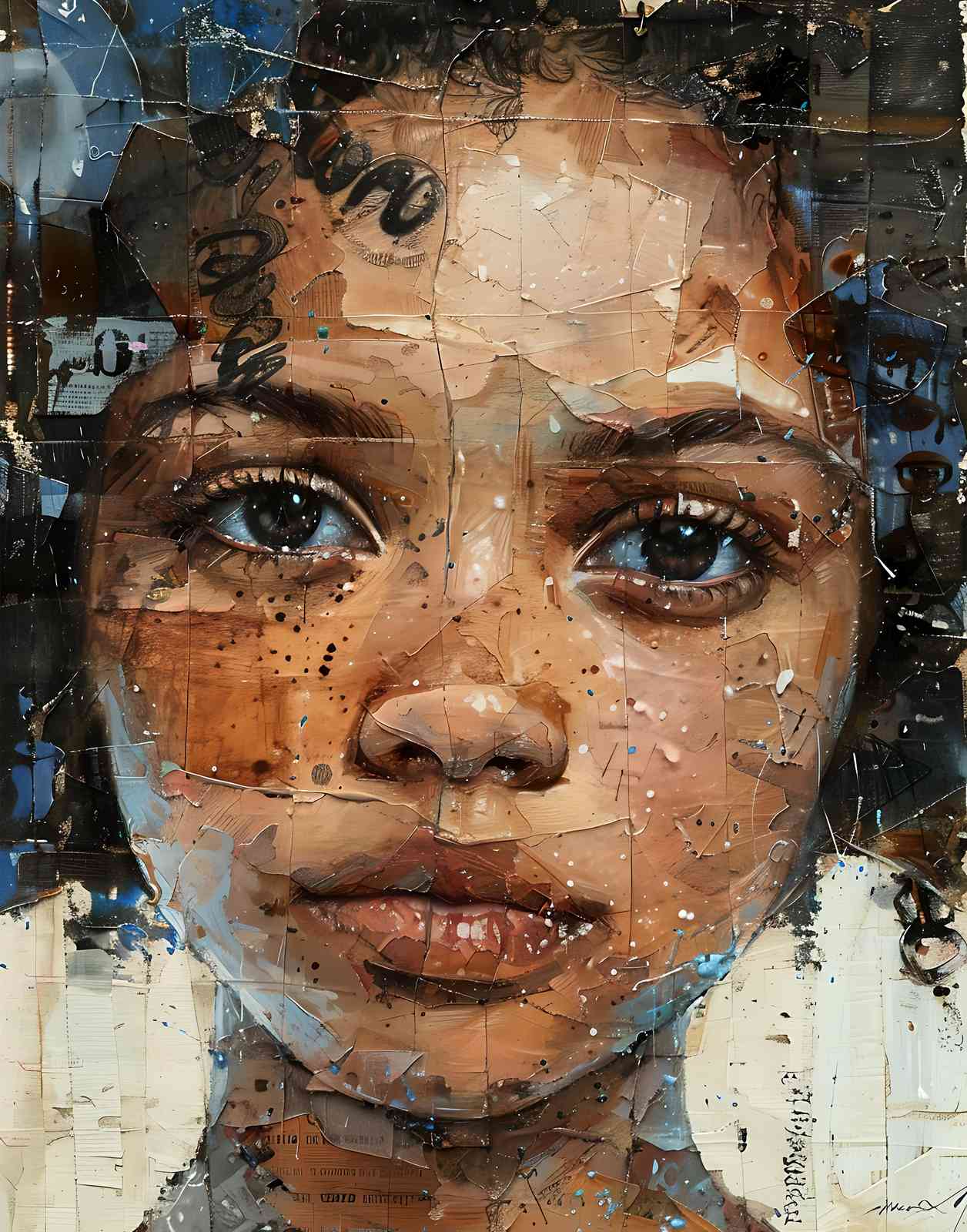 Soulful Portrait of a Child Wall Art
