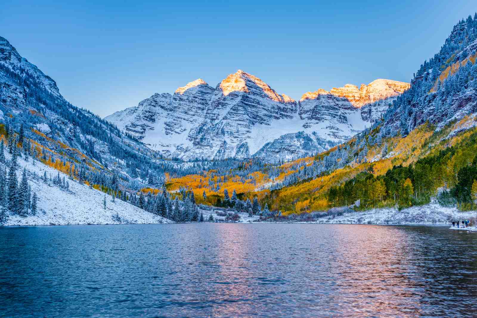 Majestic Mountain Lake Fall Colors Wall Art