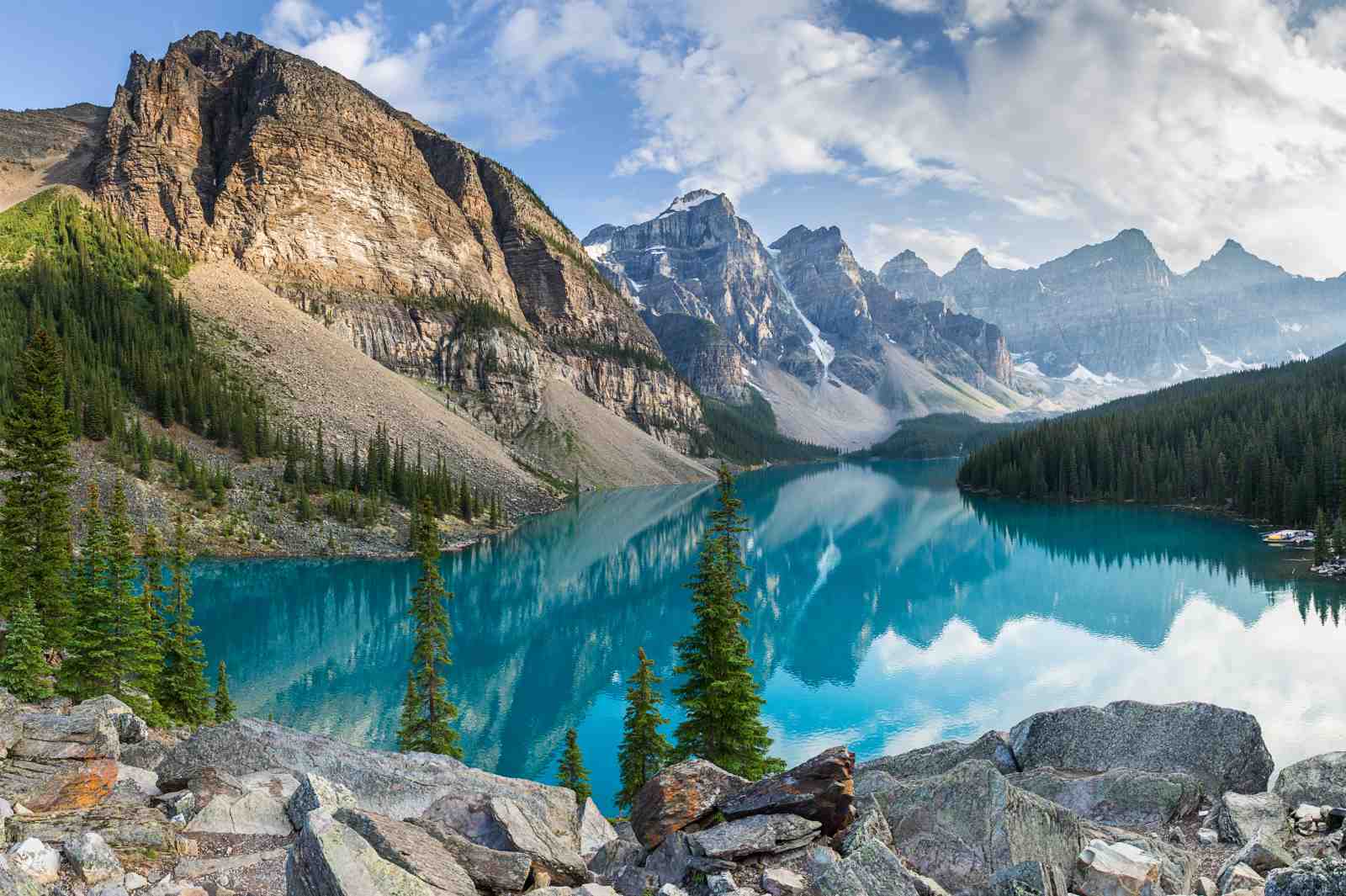 Turquoise Lake Mountain Landscape Wall Art
