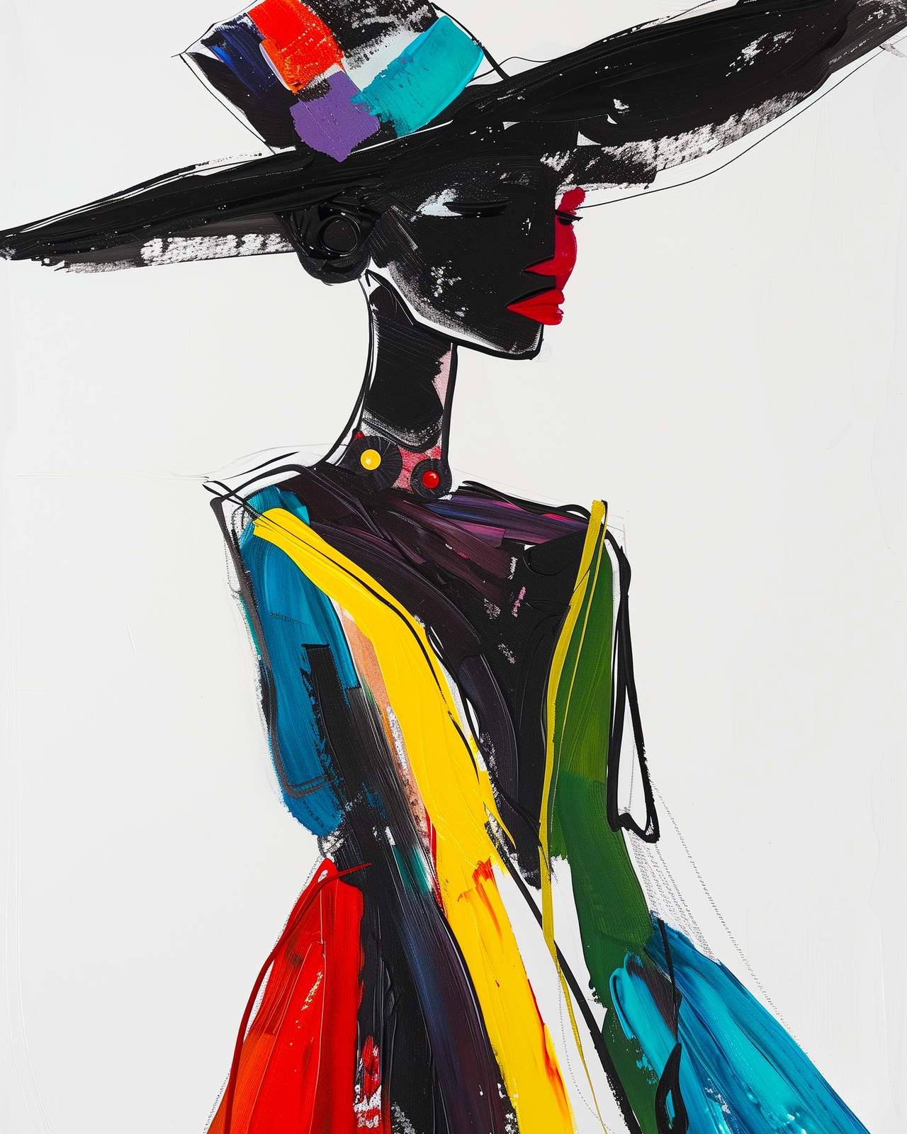 Bold Fashion Portrait Wall Art