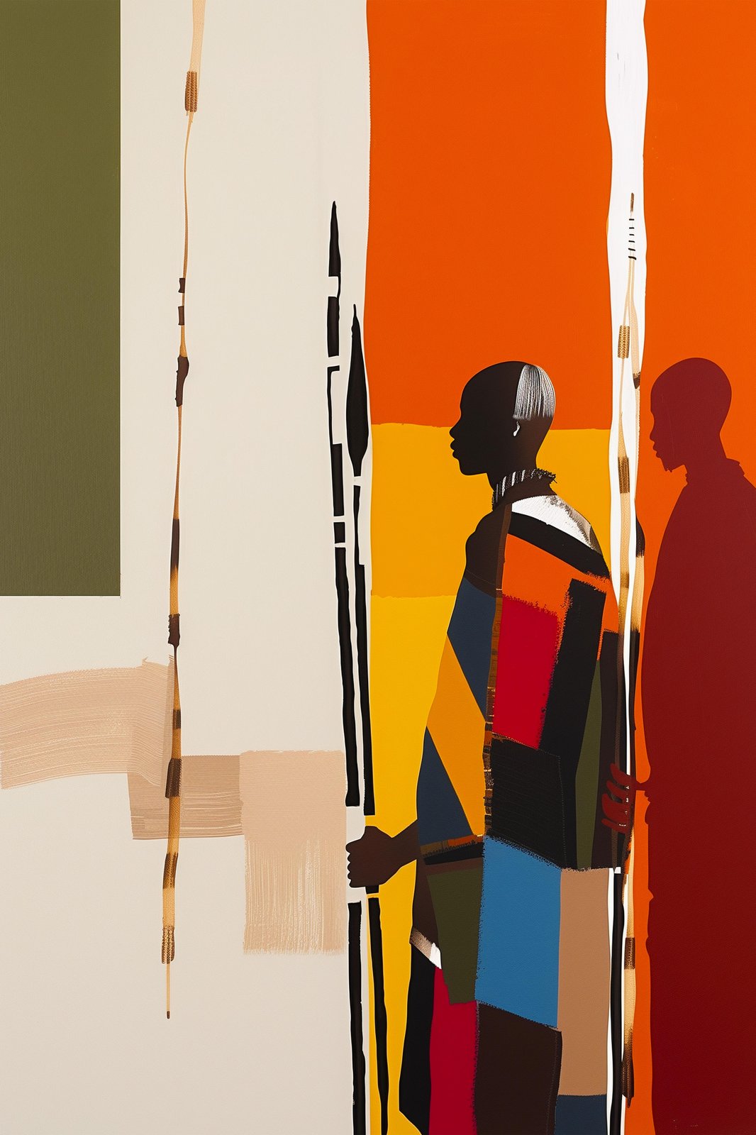 Vibrant African Heritage Figures Wall Art
