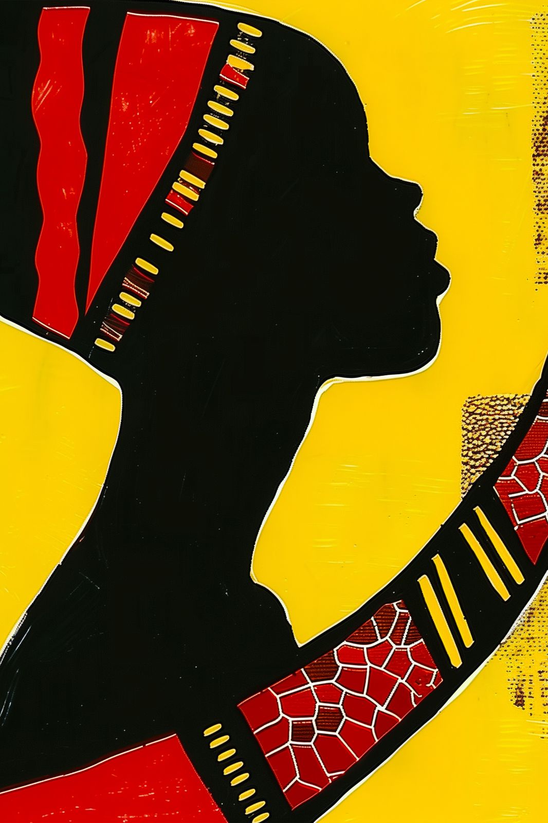 Vibrant African Silhouette Wall Art