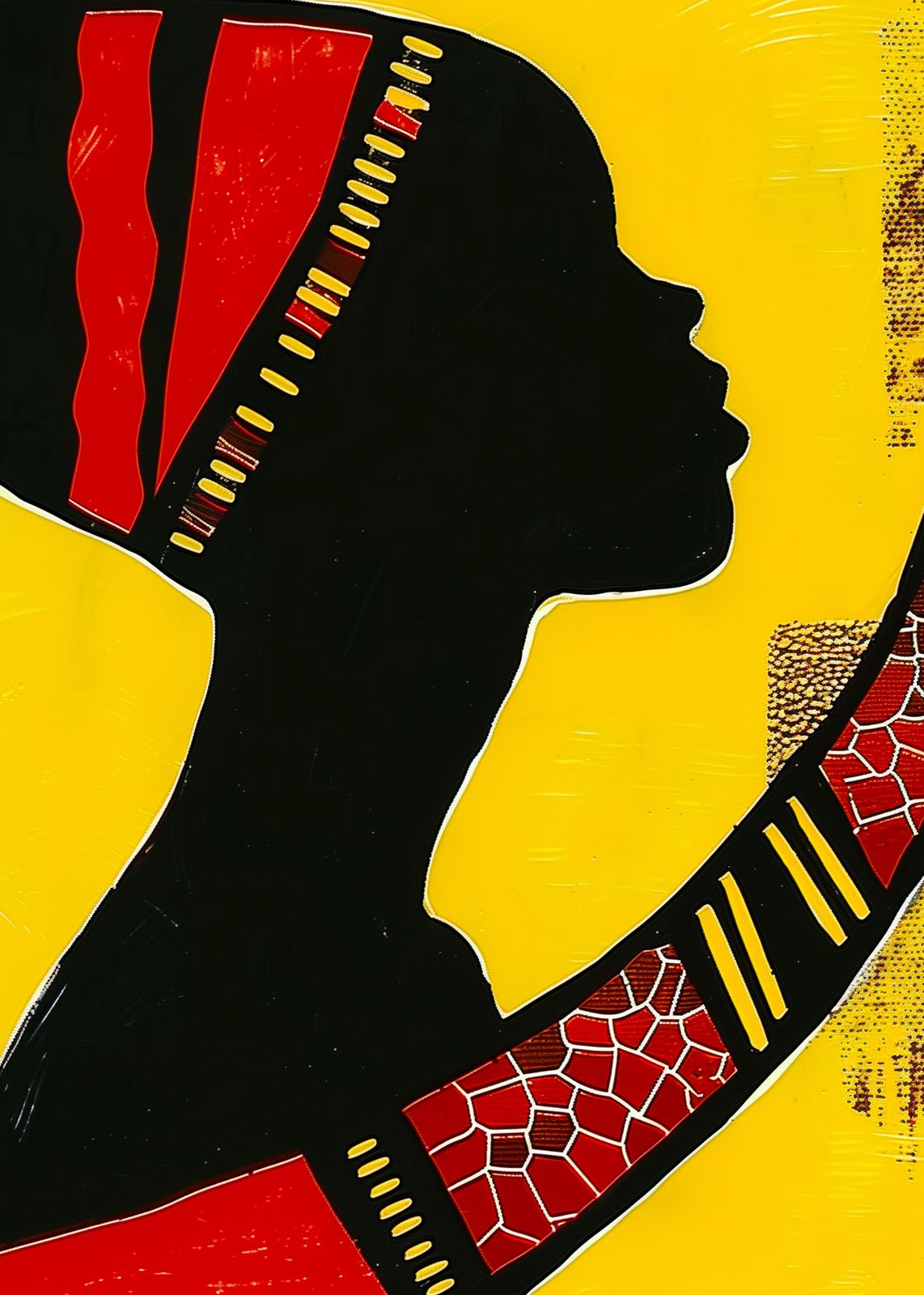 Vibrant African Silhouette Wall Art