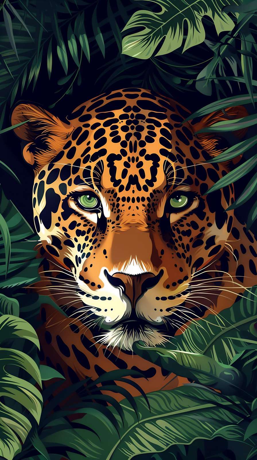 Jungle Leopard Gaze Wall Art
