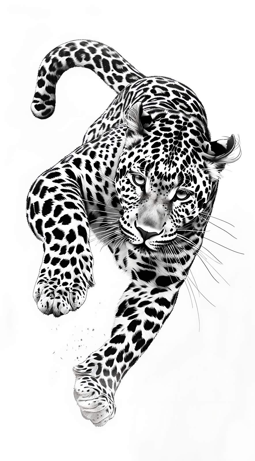 Majestic Leopard Motion Wall Art