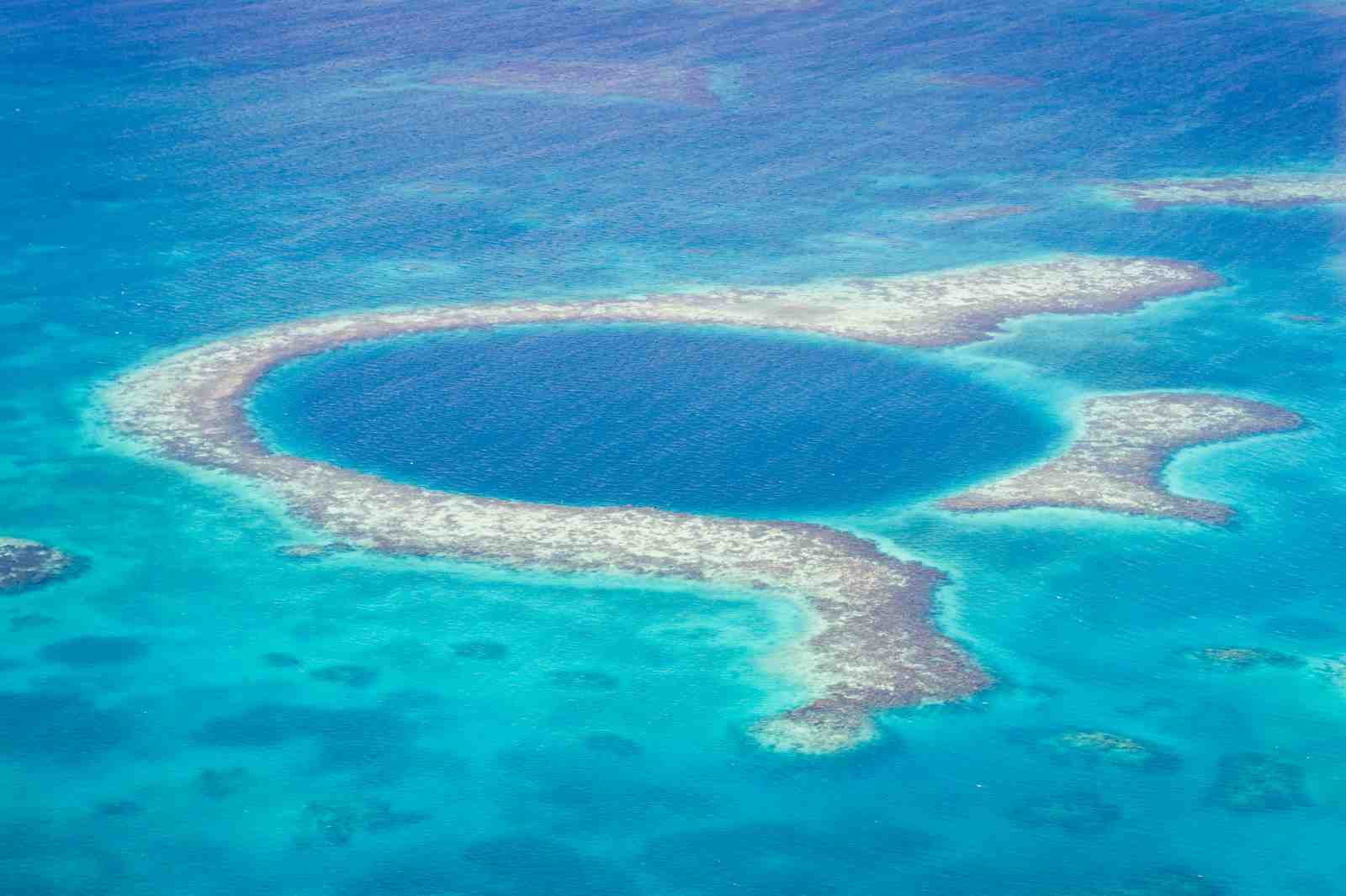 Belize Great Blue Hole Aerial Wall Art