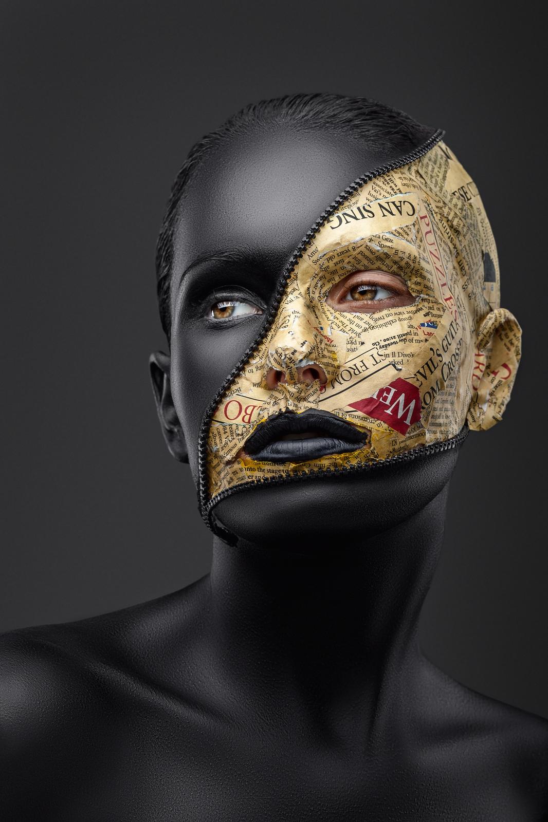Urban Zipper Face Art Wall Art