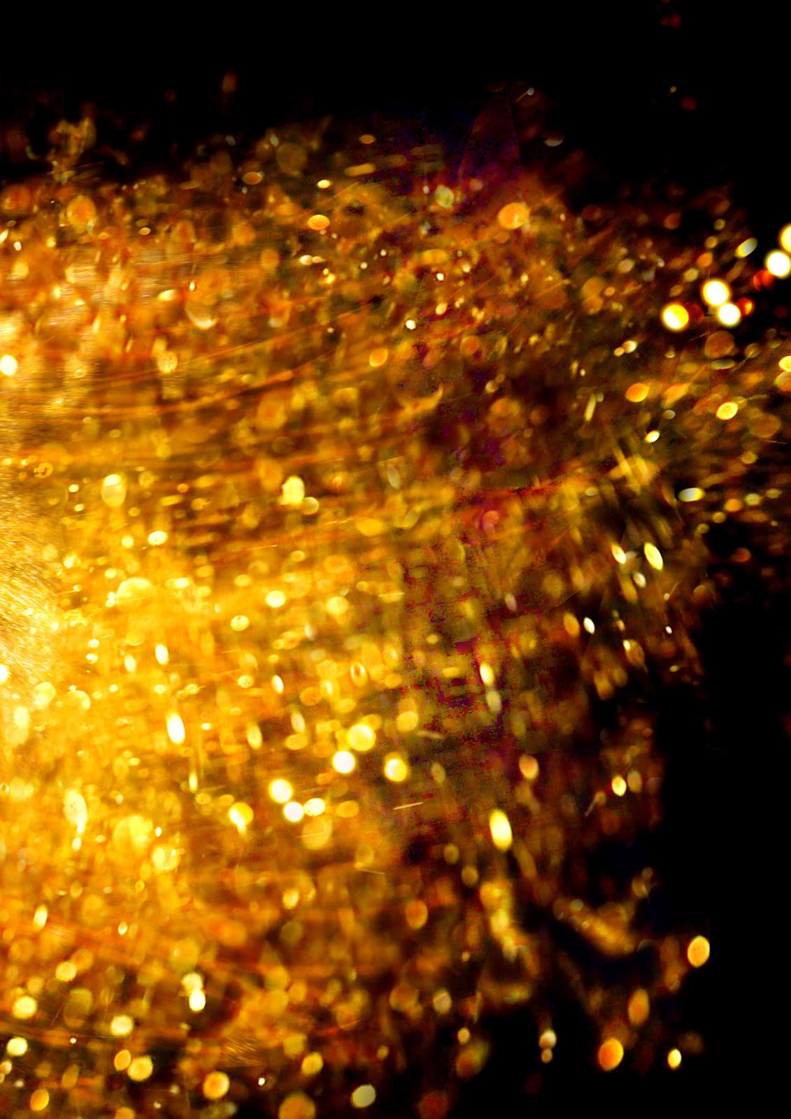 Golden Bokeh Abstract Wall Art
