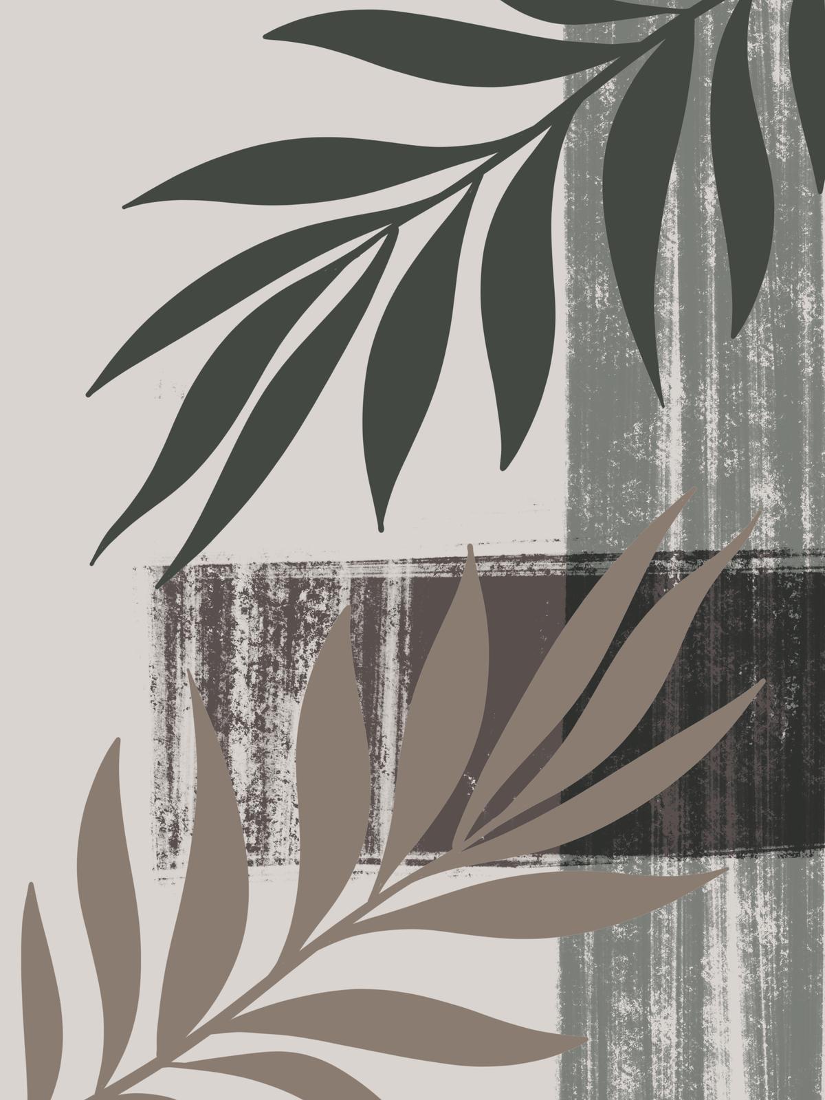 Abstract Botanical Leaf Wall Art Wall Art