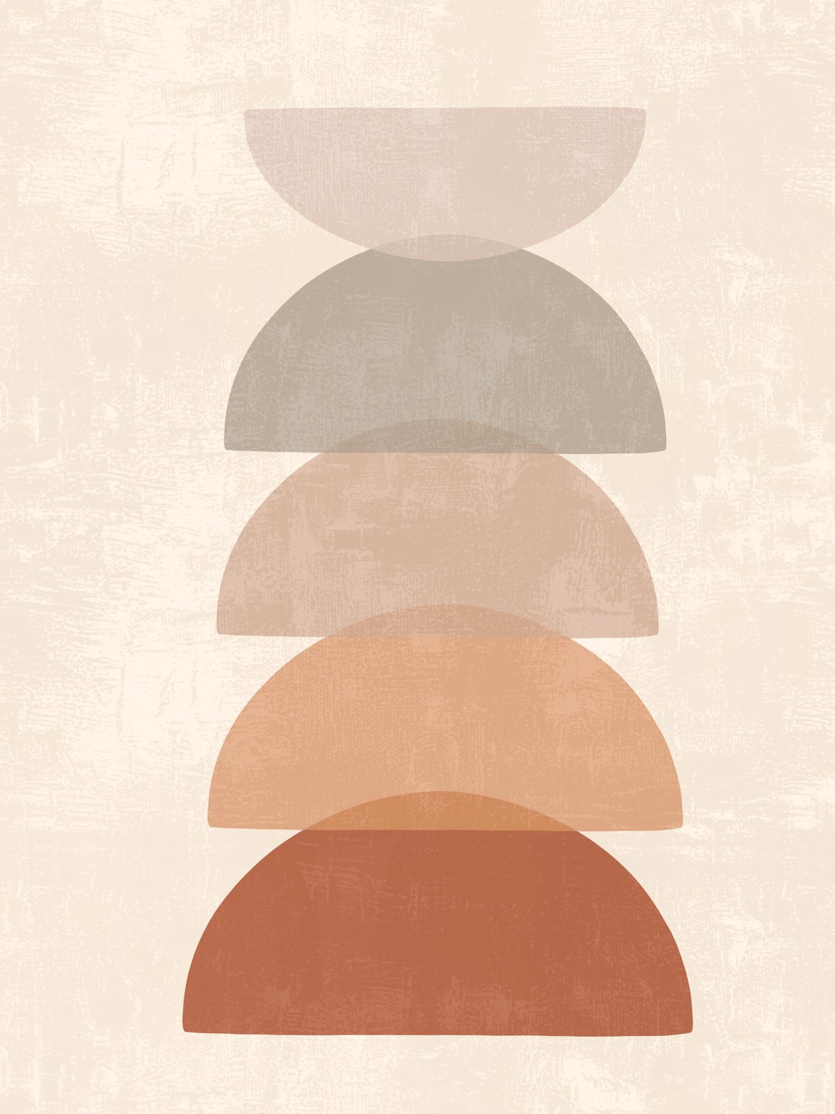 Mid Century Modern Abstract Shapes Wall Art