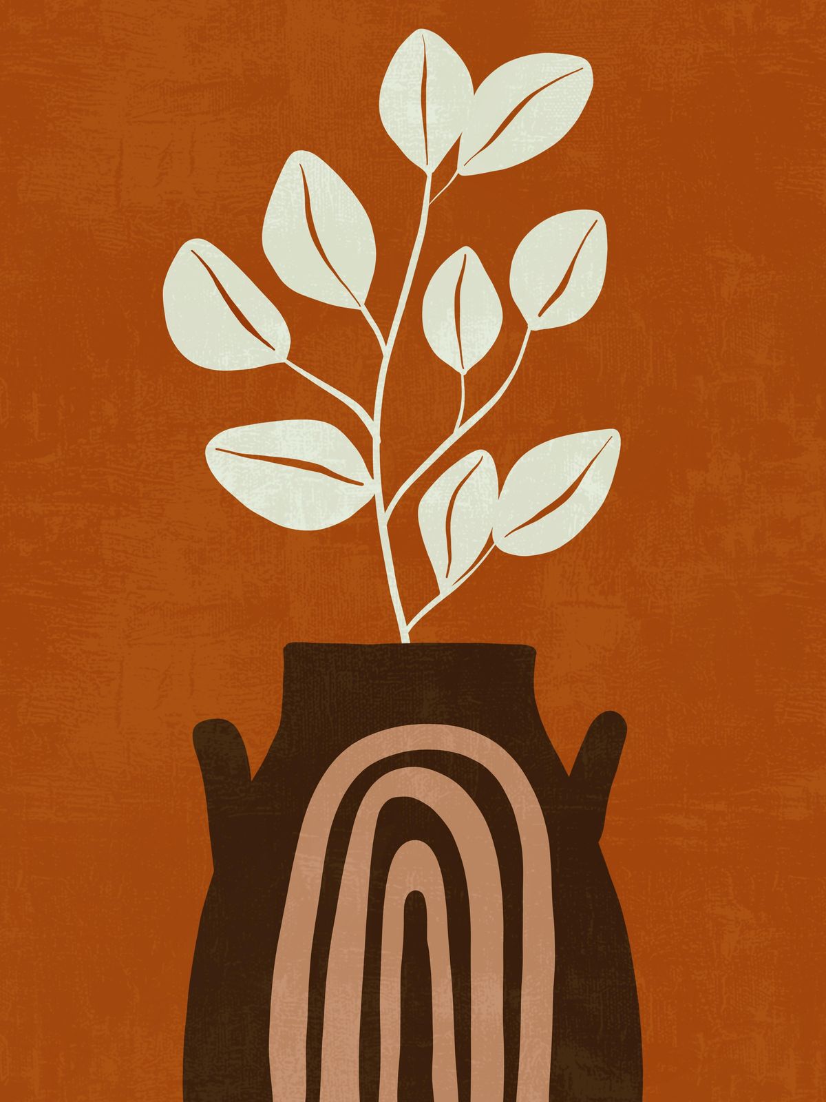 Bohemian Botanical Vase Wall Art