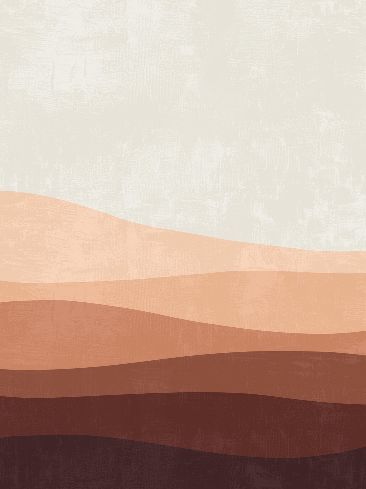 Abstract Desert Landscape Wall Art