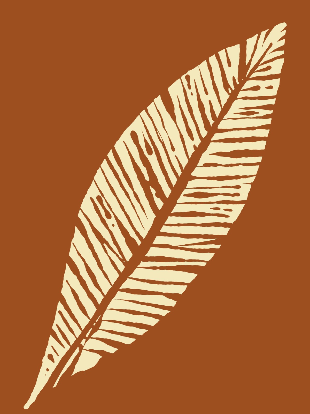 Modern Earthy Leaf Art Wall Art