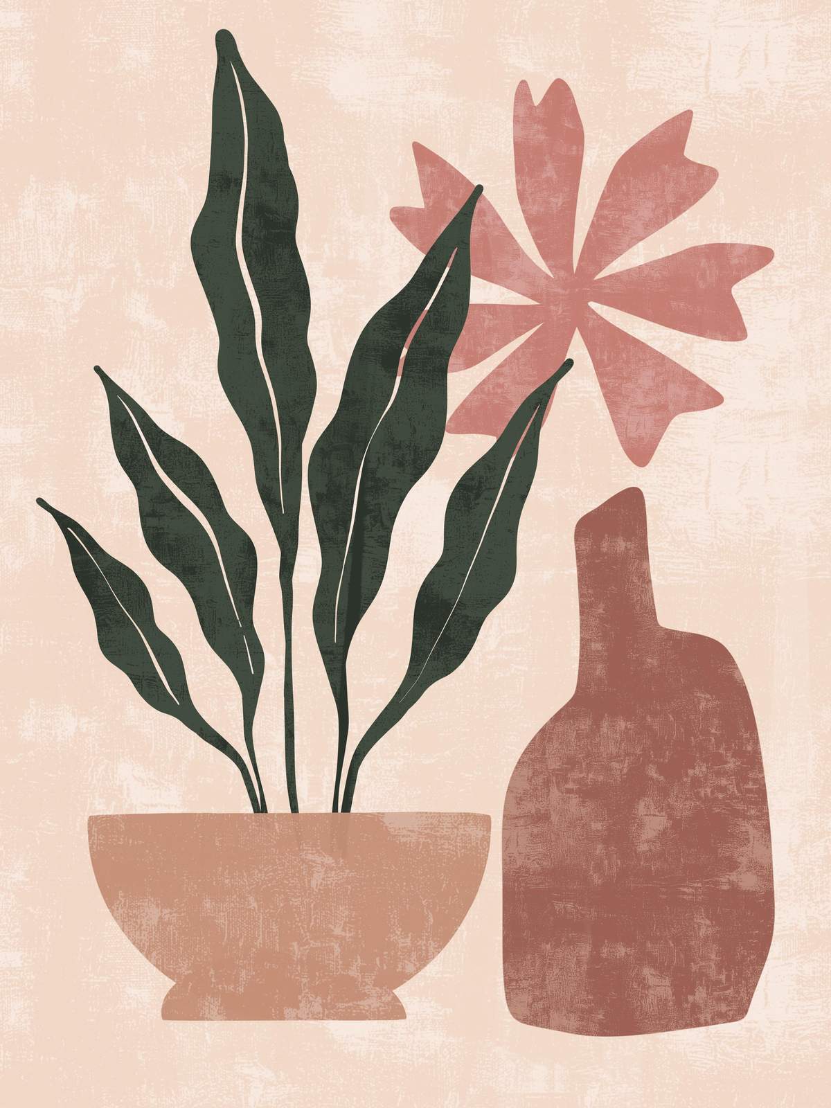 Modern Botanical Still Life Wall Art