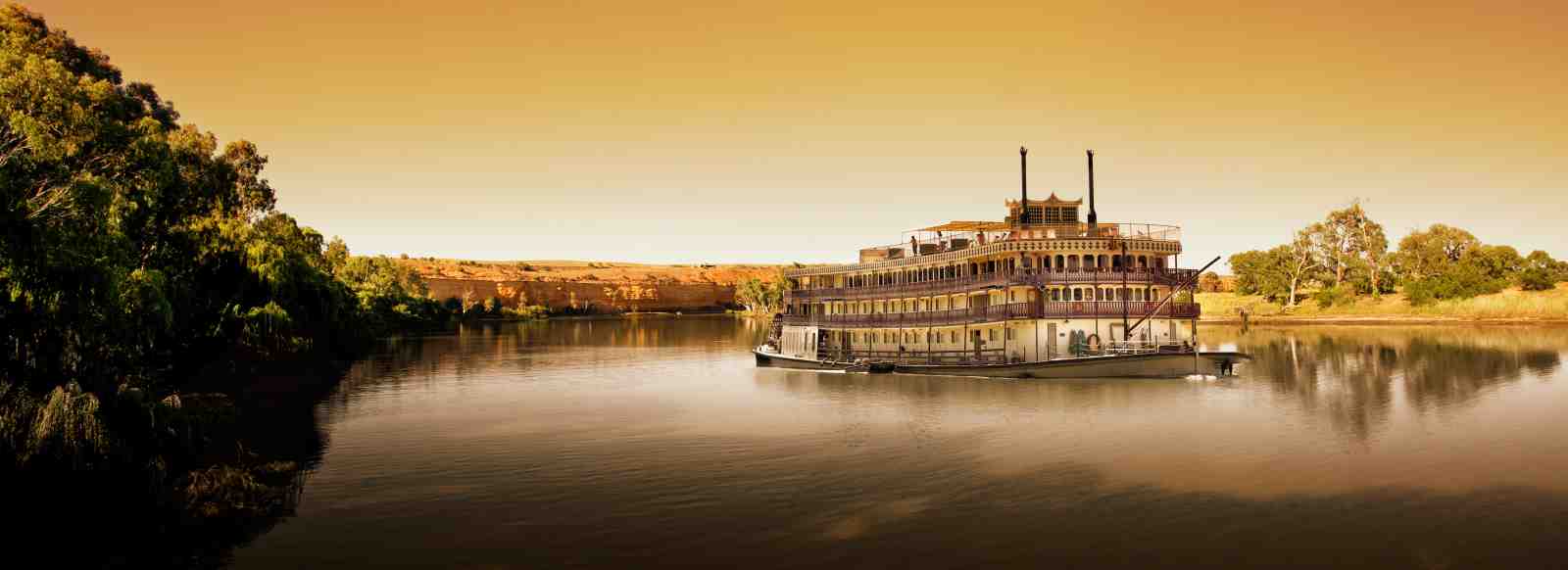 Vintage Riverboat Serenity Wall Art