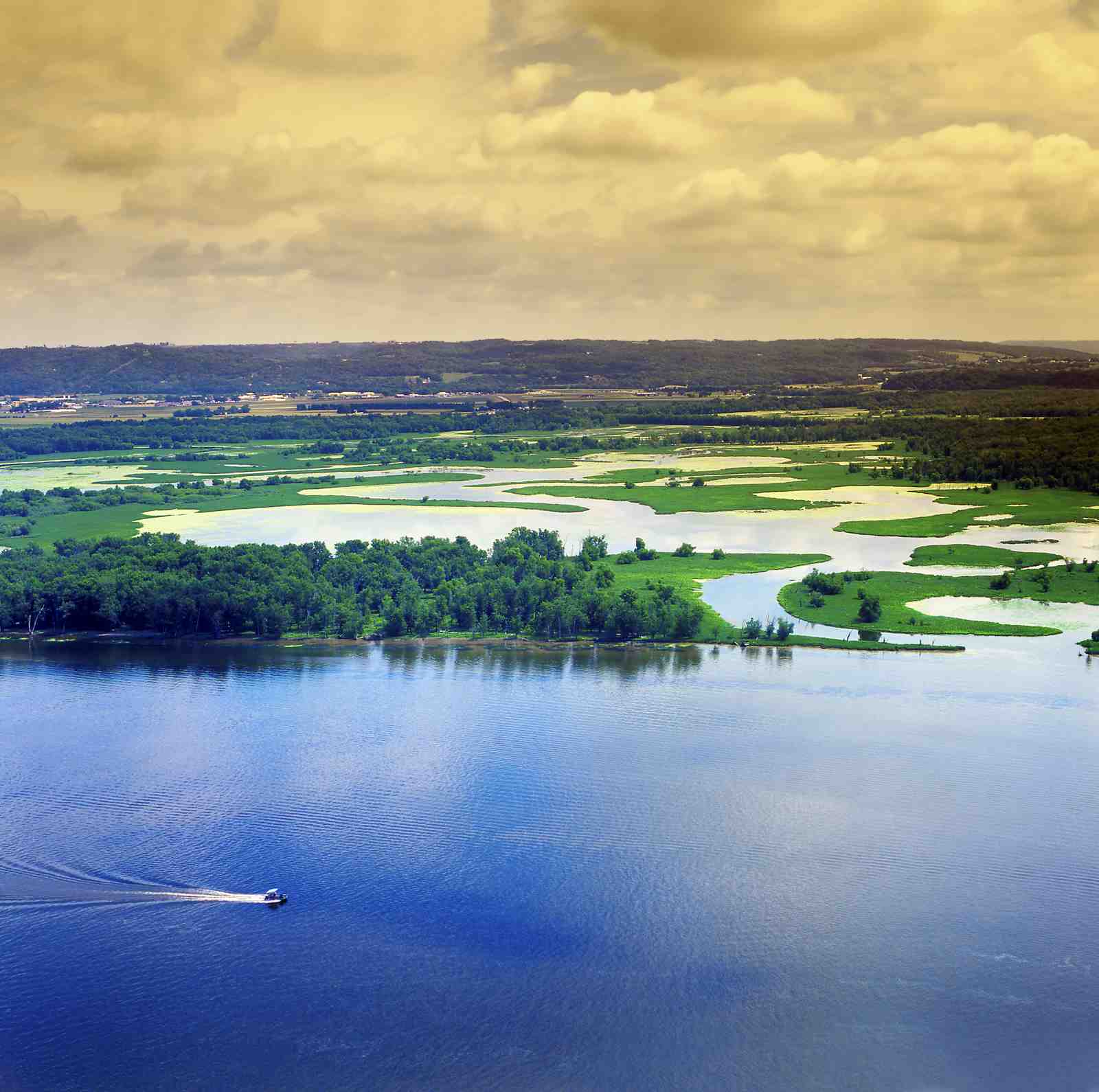 Serene River Landscape Wall Art