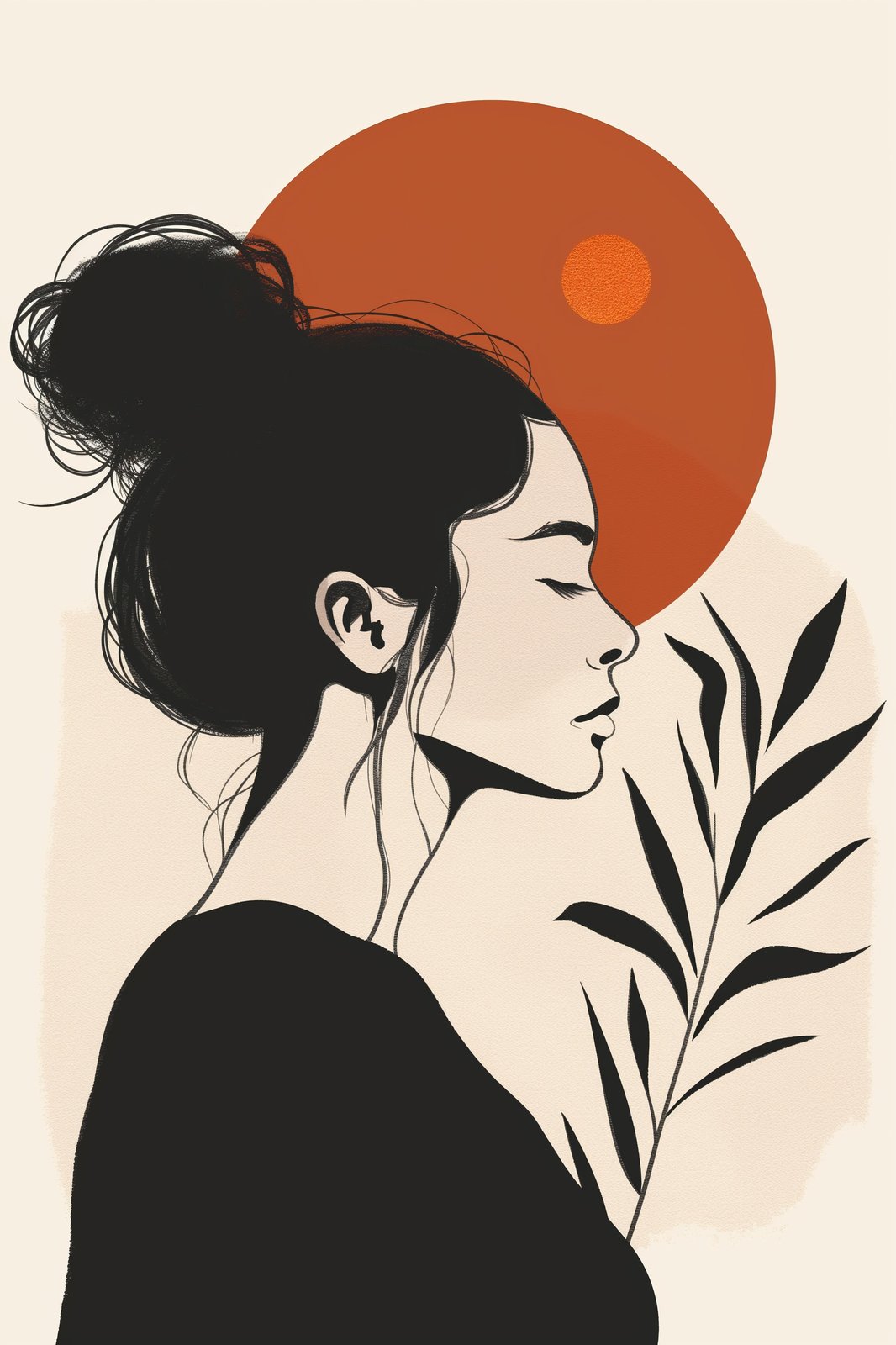 Bohemian Serenity Portrait Wall Art Wall Art