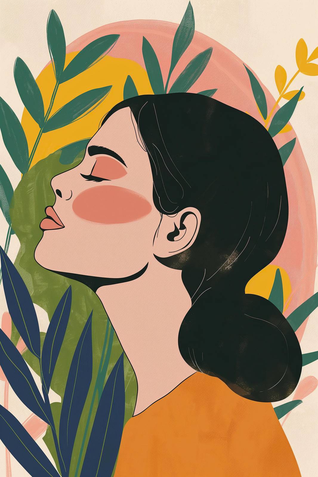 Bohemian Serenity Portrait Wall Art