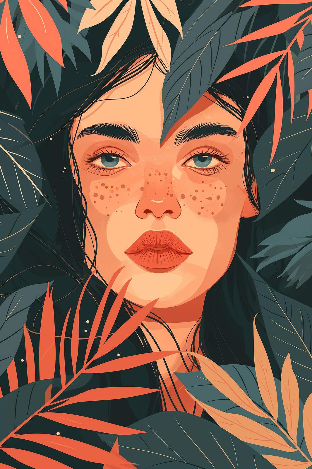 Mystic Jungle Portrait Wall Art