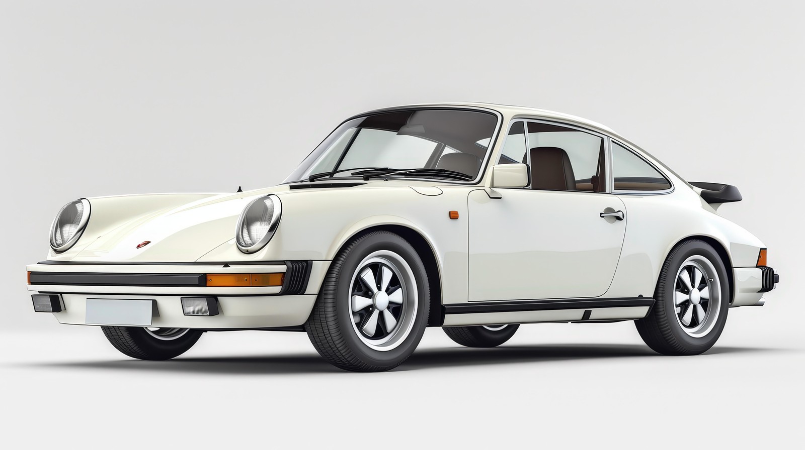 Classic White Porsche 911 Wall Art