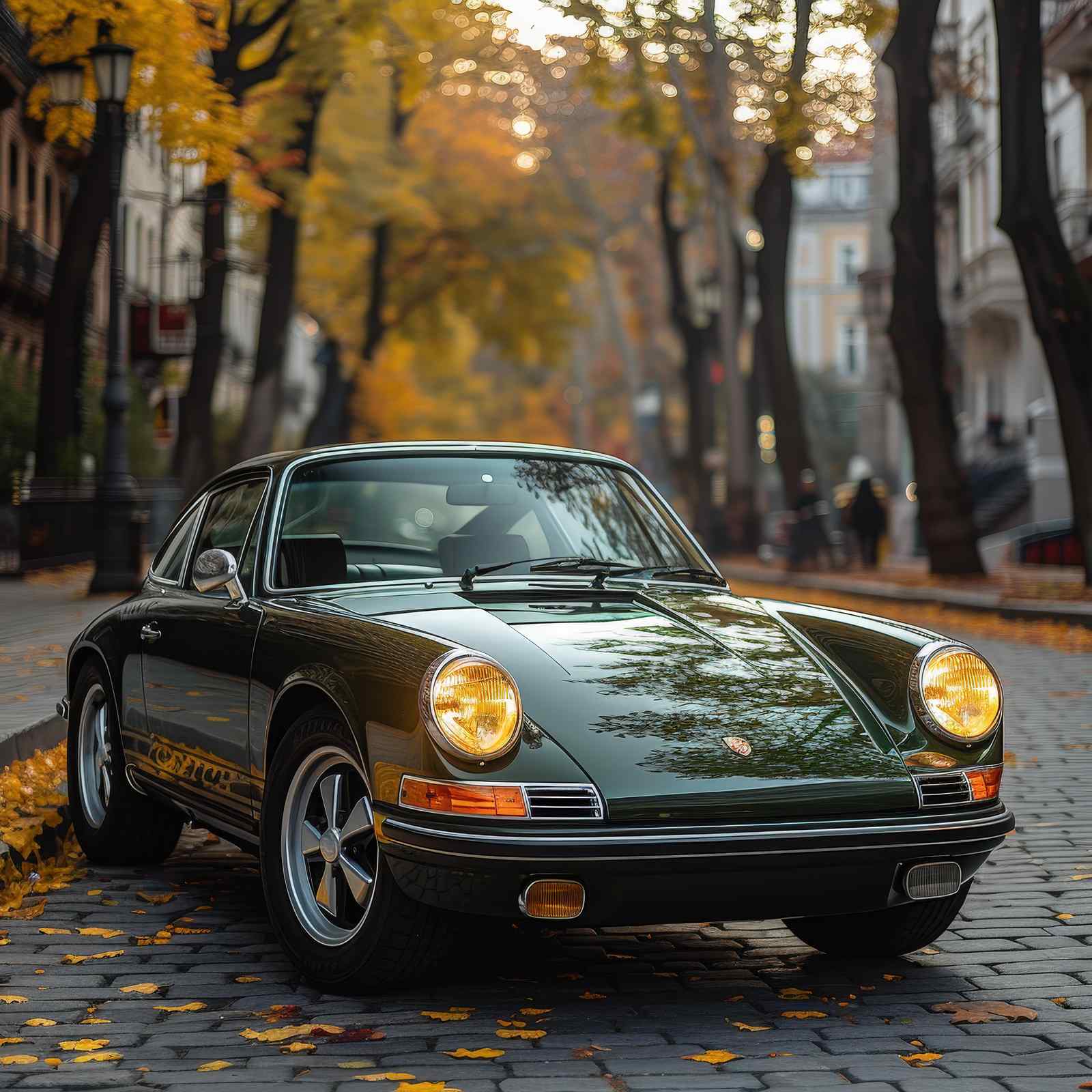 Classic Porsche Autumn Drive Wall Art