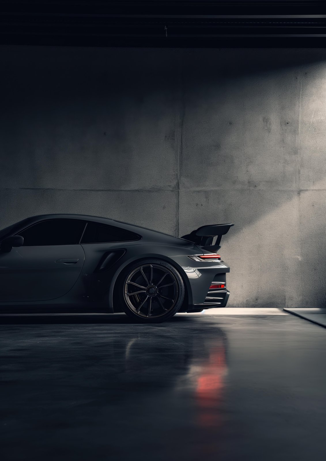 Dark Grey Sports Car GT3 Wall Art