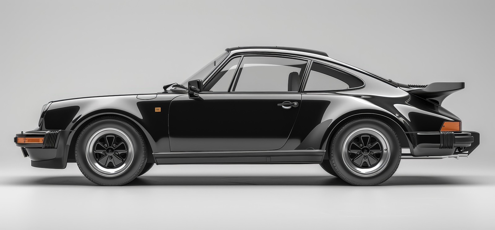 Classic Black Porsche Turbo 3.3 Wall Art