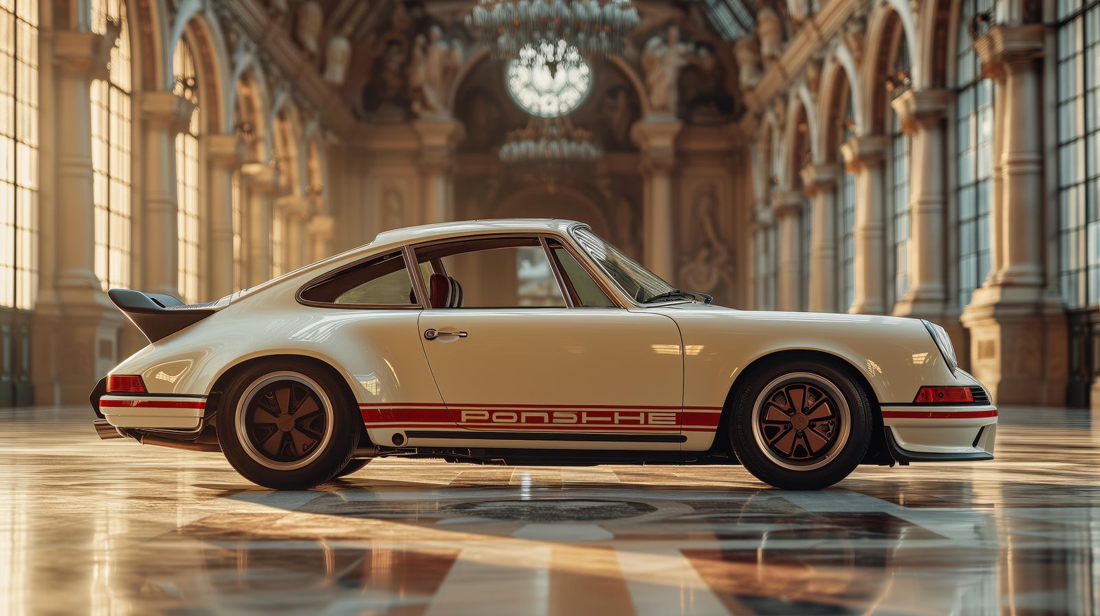 Classic Porsche 911 Retro Car Wall Art