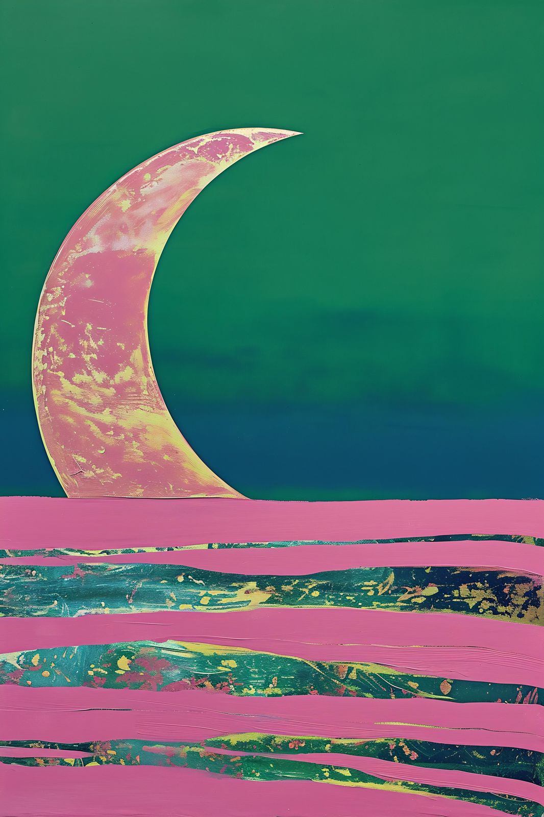 Abstract Moonscape Horizon Wall Art