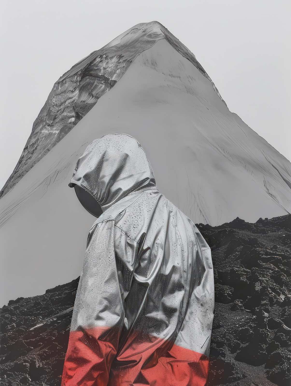 Urban Explorer Metallic Hoodie Mountain Wall Art