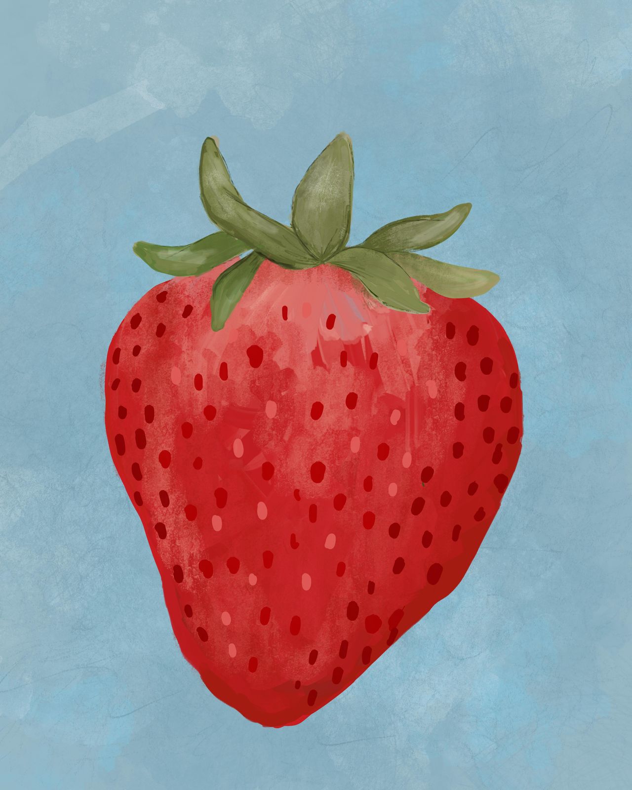 Juicy Strawberry Wall Art Wall Art