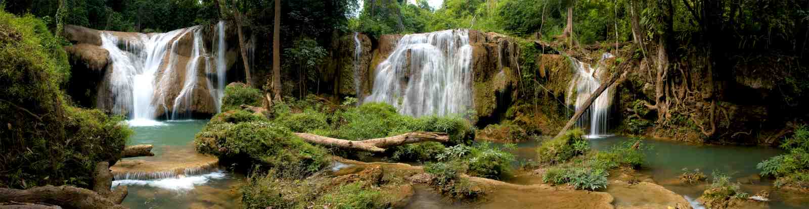 Lush Jungle Waterfall Serenity Wall Art