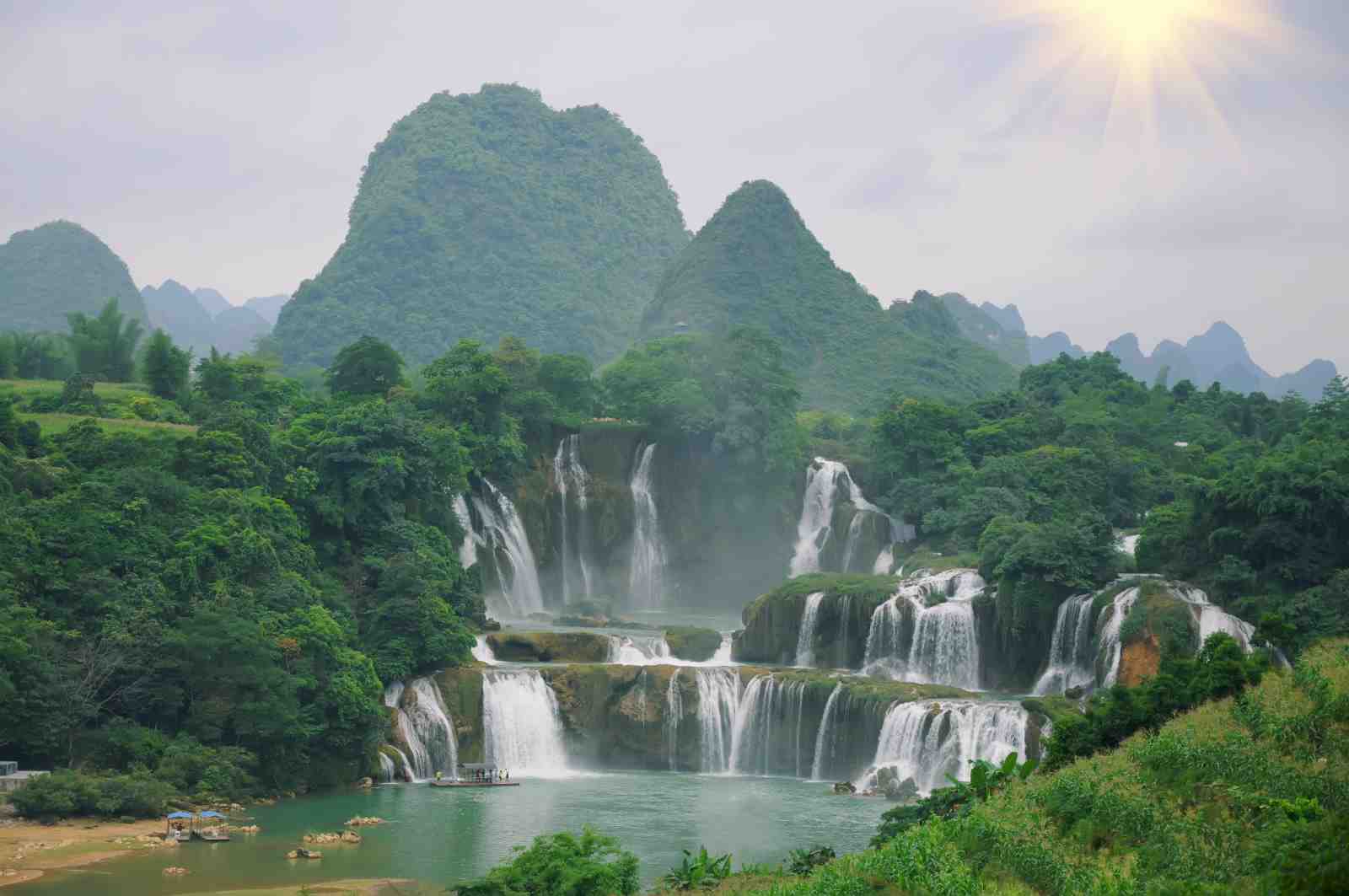 Serene Waterfall Landscape Wall Art
