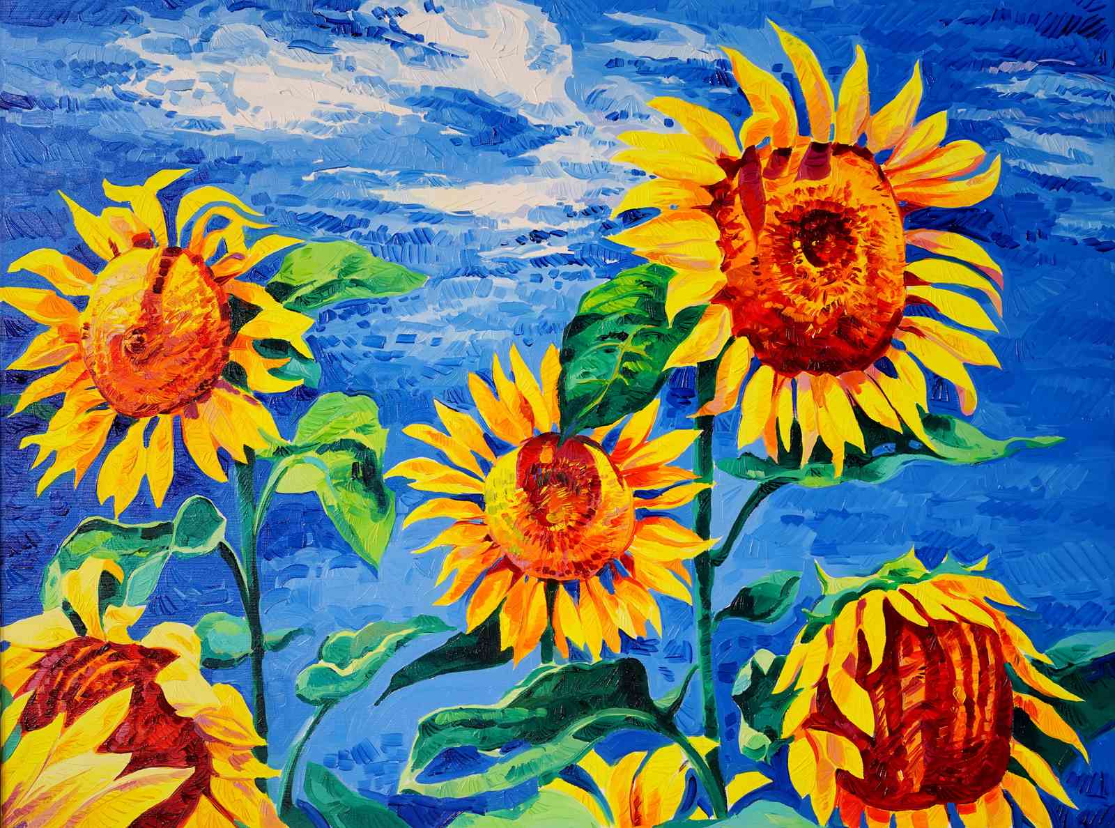 Vibrant Sunflower Field Wall Art