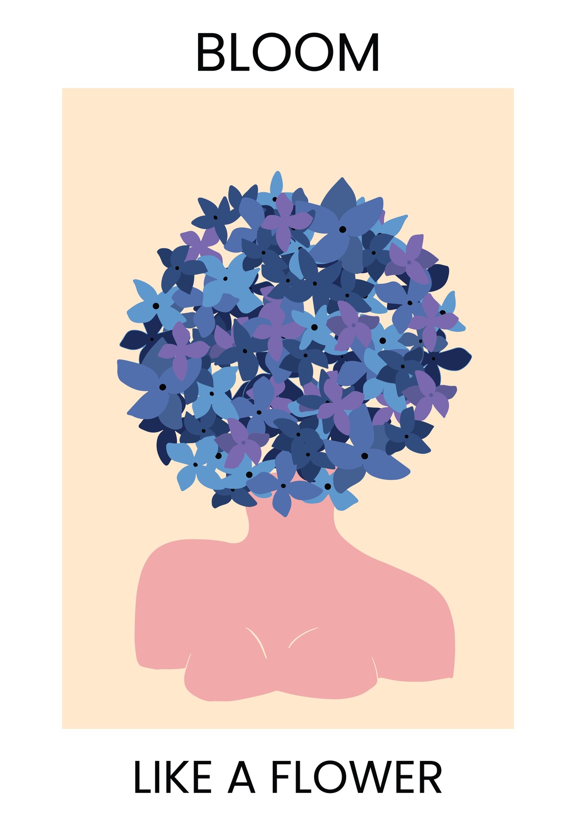 Blooming Floral Head Wall Art